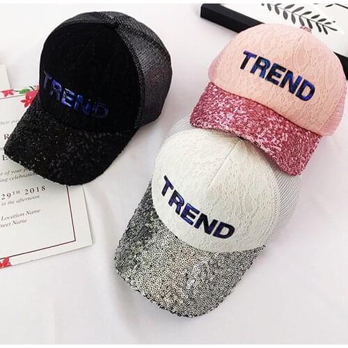 Peikong Fashion Brand Sun Hats Women Baseball Hat Breathable Men Summer Spangle Mesh Cap Black Baseball Caps Gorras Dropshipping