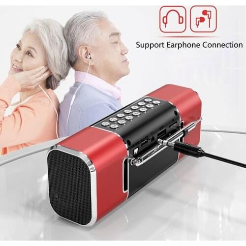 Portable Bluetooth Speaker Wireless Stereo Bass Column Subwoofer Loudspeaker with USB TF Card Player Receiver FM Radio Bluetooth