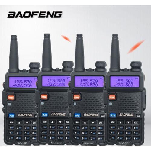 4PCS Baofeng UV-5R Handheld Two Way Radio CB Ham Radio рация Station UV5R HF Radio Transceiver Walkie Talkie rádio UHF VHF