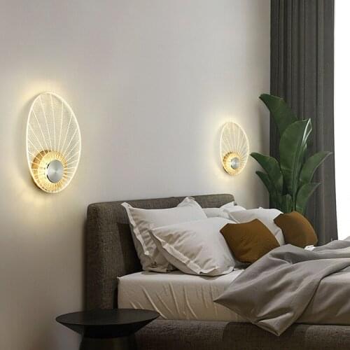Bedside Lamp Wall Lamp Modern Minimalist Creative Net Red Nordic 2021 New Living Room Art Lamps and Lanterns Decorative Lamps