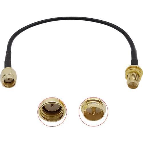 RG174 WiFi Antenna Extension Cable RP SMA Male Plug to RP SMA Female Jack Coaxial Pigtail Cable Wire Connector