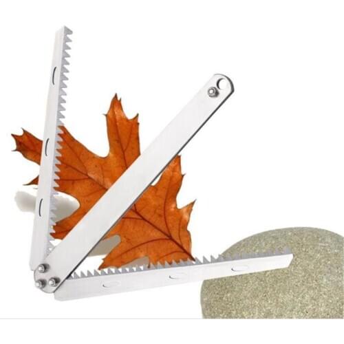 Folding Weed Razor Aquatic Plants Cutter Removing Water Plants Serrated Blade Stainless Steel Fishing Grass Cutter