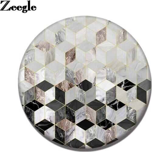Zeegle Modern Placemats Coffee Table Cup Mat Mud Coasters Table Mat Creative Decor Water Absorption Mugs Pad
