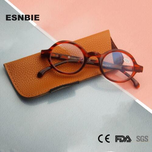 Fashion Tortoise WomenS Round Reading Glasses Women Men Vintage Hyperopia Presbyopia Eyewear Diopter Glasses With Pouch 1.25