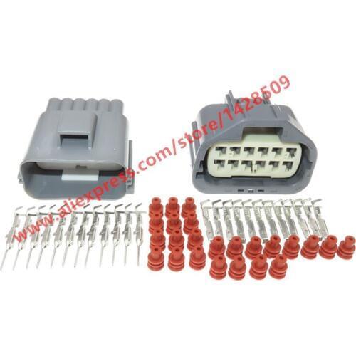 10 Sets 12 Pin Accelerator Pedal Automobile Waterproof Plug Female Male Waterproof Connector For Ford 7282-5545-10 7283-5545-10