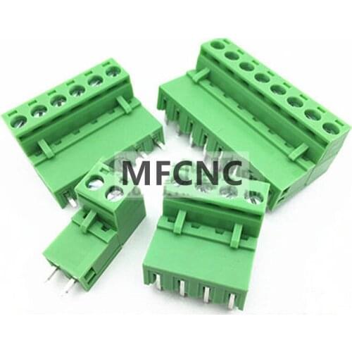 2-12Pin 2EDG5.08 Terminal Block Connector 2EDG 5.08mm Pitch Straight Needle/Right Angle Curved Pin Header Plug Socket