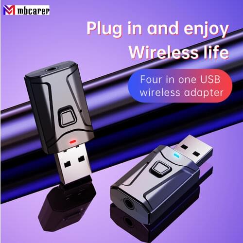 3 In 1 Bluetooth 5.0 Receiver wireless USB Adapter 3.5mm Audio Receiver/transmitter For TV PC Car AUX Speaker Plug And Play