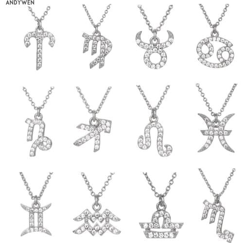 Женские кулоны знаки зодиака ANDYWEN China At AliExpress