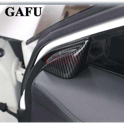 Carbon fibre Car Styling Front inner triangle Cover Sticker Decoration For mazda cx5 cx-5 2017 2018 Accessories