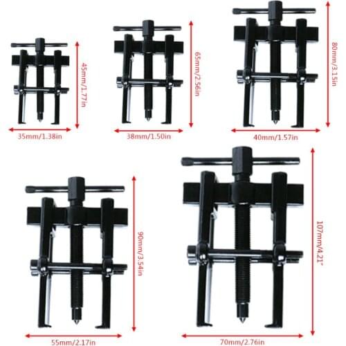 X7AE 55x90 Type Black Plated Two Jaws Gear Puller Armature Bearing Puller Forging