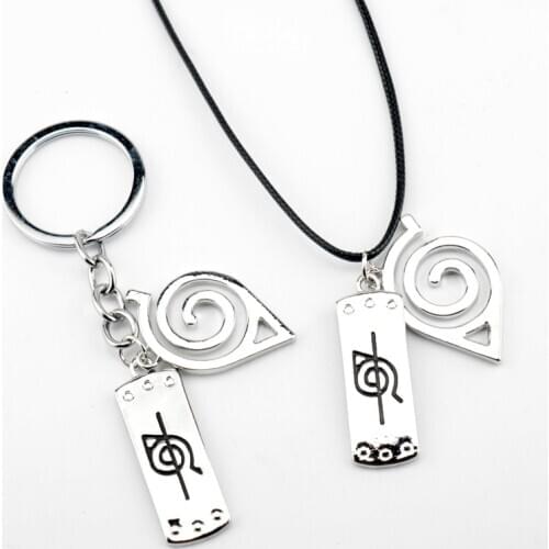 NARUTO Choker Necklace Leaves Ninja Headband Pendant Men Women Gift Anime Jewelry Accessories