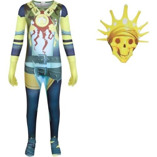 Kids Halloween Costume Performance Party Dress Children Cosplay Clothing Game Charactor Carnival Costume Boys Bodysuit