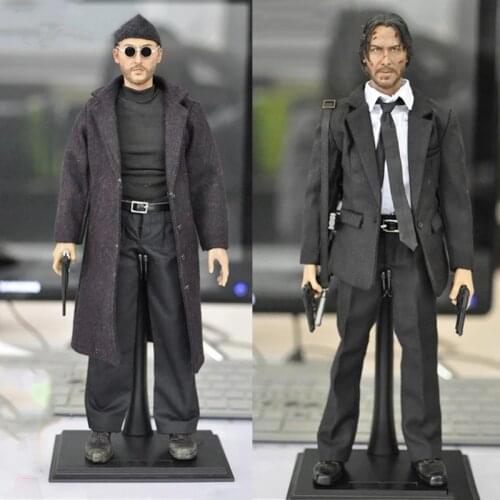 For Collections KUMIK KMF037 1/6 Scale Jean Reno Leon Male Actor Cold Killer Full Set Action Figure Model Body Clothes Accessory