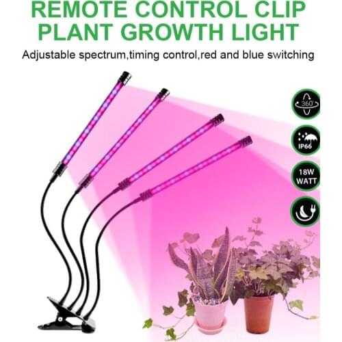 Full Spectrum Phytolamps DC5V USB LED Grow Light with Timer Desktop Clip Phyto Lamps For Plants Flowers Seeds Grow Box