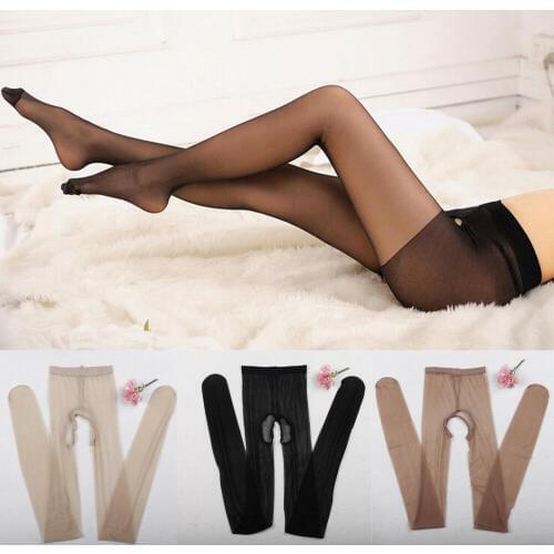 Hot Women Erotic Porn Women Stockings Open Crotch Crotchless Thin Tights Pantyhose Stockings Intimates Medias Sexy Costumes