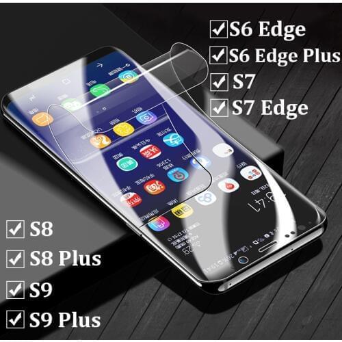100D Full Curved Hydrogel Film For Samsung Galaxy S8 S9 Plus Note 9 8 Screen Protector For Samsung A8 A6 S7 Edge Protection Film