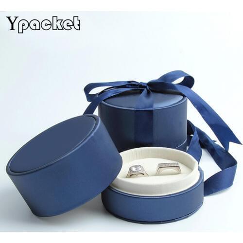 PU Box Jewelry Ring Earring Box For Packaging Jewelry Organizer Box Engagement Ring For Earrings 8.2*8.2*6.2cm