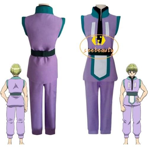 Anime Hunter x Hunter Shalnark Cosplay Costume HxH Top+Pants Halloween Christmas Party Carnival Outfit Men Women Couple Suit