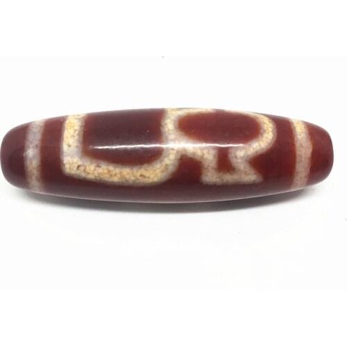 Red Natural Chalcedony God of wealth 15mm*55mm Pendant Big Size Powerful Amulet Tibetan Dzi Beads Loosing Beads Free Shipping