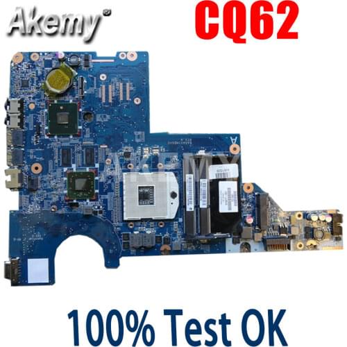 Akemy 595183-001 Mainboard For HP CQ42 G42 G62 CQ62 laptop motherboard DAOAX1MB6F0 DA0AX1MB6H0 100% original Free CPU