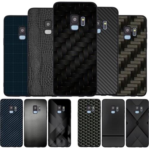 Carbon Fiber Soft phone Case For Samsung S20 S10 S9 S8 S7 edge Plus Lite For Note 8 9 10 A6 A7 A8 A9 Cover