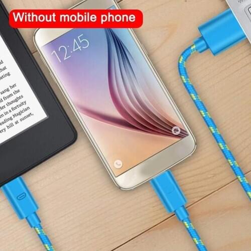 Nylon Braided Micro USB Cable Data Sync USB Charging Charging Cables Phone Durable Cable Cable Colorful For Android N4R2