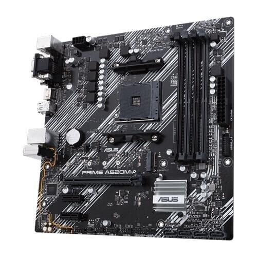 New ASUS motherboard AMD A520 (Ryzen AM4) micro ATX motherboard supports M.2, 1 Gb network card, HDMI/DVI/D-Sub, SATA 6 Gbps, US