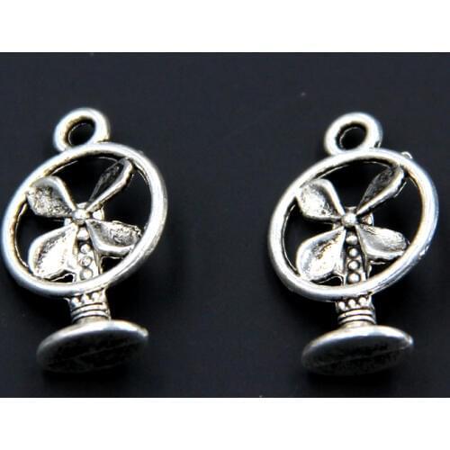 Wholesale 60pcs Tibetan Silver Electric Fan Charms Pendants 11x18mm