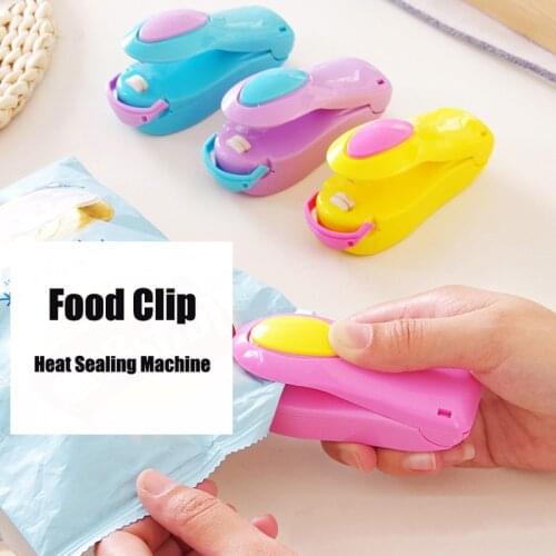 Mini Portable Food Clip Heat Sealing Machine Sealer Random Color Home Kitchen Store Electric Appliances Tools Small Items
