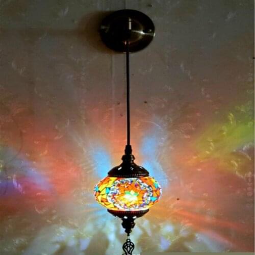 Newest E14 Wall Lamp Mediterranean Style Art Deco Light Turkish Mosaic Handcrafted Mosaic Glass Romantic Wall Light