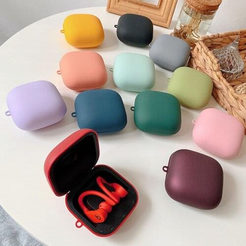 Solid Color PC Hard Matte Case For Beats PowerBeats Pro Charging Box Wireless Bluetooth Earphone Case Cover For Beats Pro