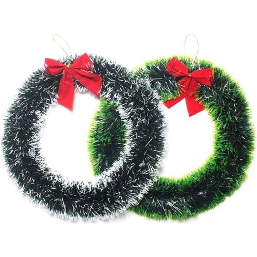 35cm Chrismas Decor Wreath for Supermarket Hotel windows Christmas Tree Garland Party supplies Home Hanging Pendant Decoration