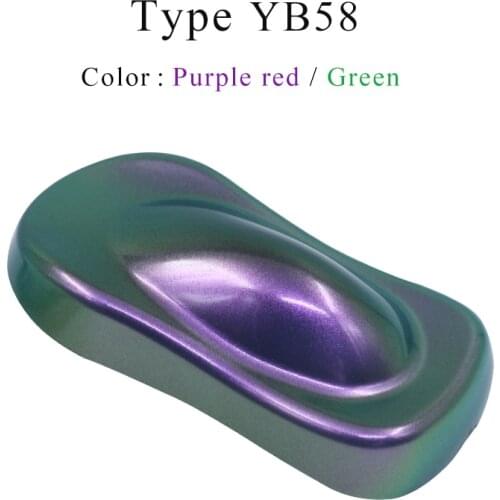 YB58 Chameleon Pigments Dye Acrylic Paint Powder Coating for Cars Automotive Arts Crafts Decoration Nails Powder Painting 10g