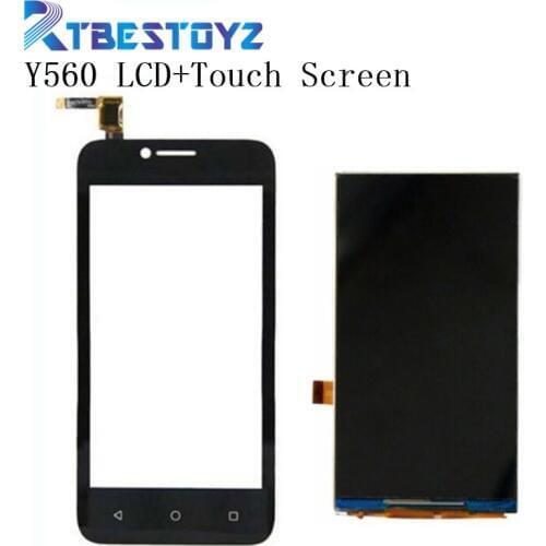 RTBESTOYZ 4.5" LCD Display Panel Screen For Huawei Ascend Y560 + Touch Screen Digitizer Glass Sensor Assembly Replacement