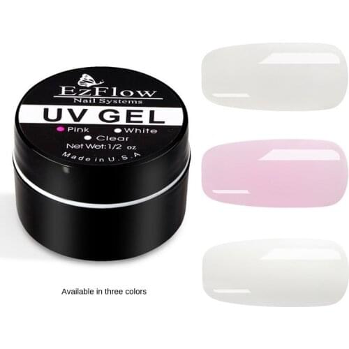 1 x Clear Transparent UV Gel Nail Art Crystal Nail Tips Pro Brand Tip Glue Extension Builder French Manicure