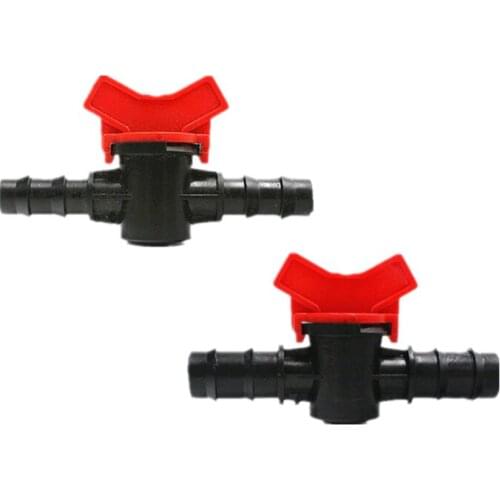 20PCS 4/7 8/11 Dn16 Equal Coupling Switch Valve Hose Fittings Barbed Straight Trough Connectors Garden Drip Irrigation Parts