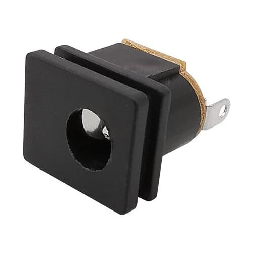 20Pcs DC-015 5.5x2.1mm DC Power Supply Socket Connector DC015 5.5*2.1mm DC Female Jack Square Panel Mounting Connectors