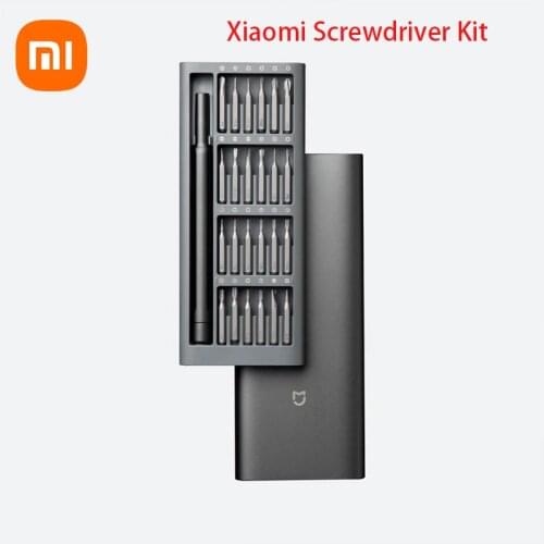 2021 Original Xiaomi Daily Use Screwdriver Kit 24 Precision Magnetic Bits Alluminum Box DIY Screw Driver Set For Smart home