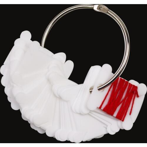 28Pcs Plastic Thread Bobbins Floss Cross Stitch Bobbin Thread Cards with 1pc Metal Bobbin Ring for Embroidery Sewing Tools