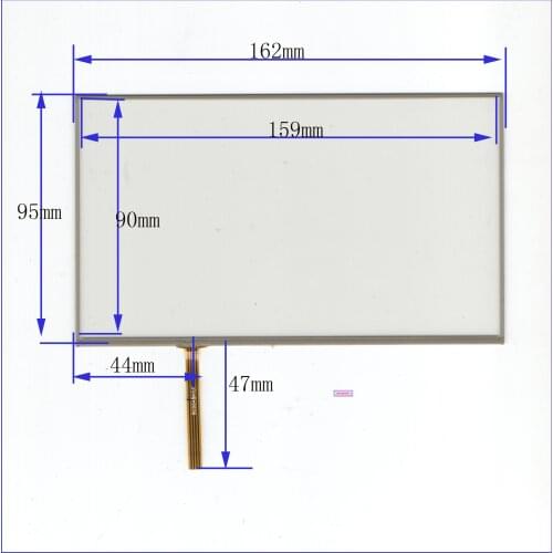 7-inch four Wire 162*95 BC0648 Handwritten Touch External resistor Screen ,compatible for Car DVD Navigation Universally