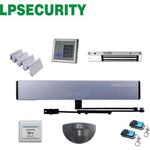 LPSECURITY automatic swing door opener closer with infrared motion sensor 2 remote controllers
