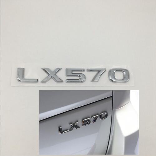 Car Styling For Lexus LX470 LX570 Emblem Logo Rear Trunk Tailgate Letters Decal LX 470 LX 570 Nameplate