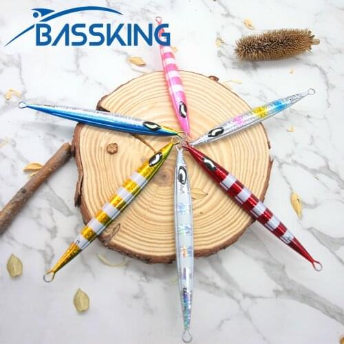 BASSKING Metal Jig Fishing Lure 100g 120g 140g 160g 180g 200g Saltwater Jigging Big Game Fishing Bait Isca Artificial Sea Tackle
