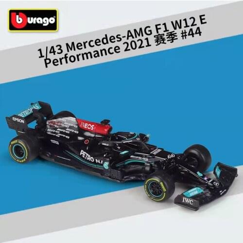 Bburago Diecast 1:43 Scale Car Metal F1 Car Formulaa 1 Model Benz Racing Car W07/W10 Alloy Toy Car Collection/Model/Kids Gift