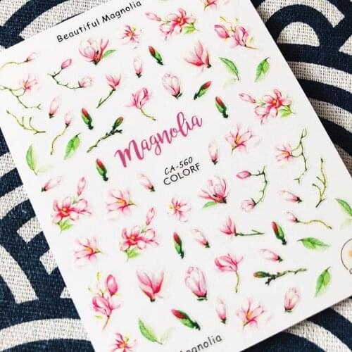 CA-214-271-272 FLOWER lavender 3d nail art stickers decal template diy nail tool decorations