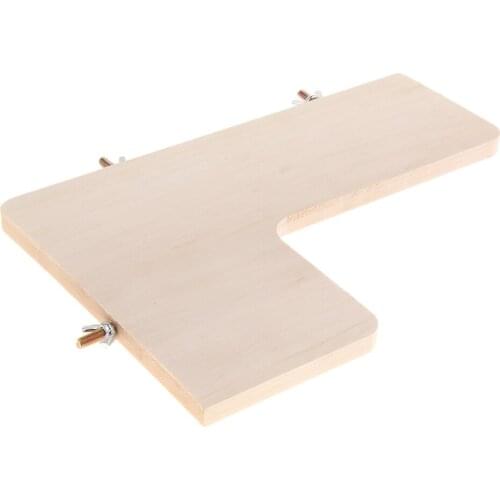 Wooden Pet Hamsters Cage Accessories Chinchillas Squirrels Springboard Platform