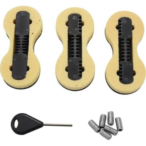 Fcs Fusion Fin Box Surfboard Fins Surf Fin Fcs Plugs (3 Pcs ) Black