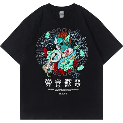 New Streetwear Harajuku T-Shirt Men Hip Hop Printed Tshirt Harajuku Cotton Casual 2021 Summer Short Sleeve Tees Tops