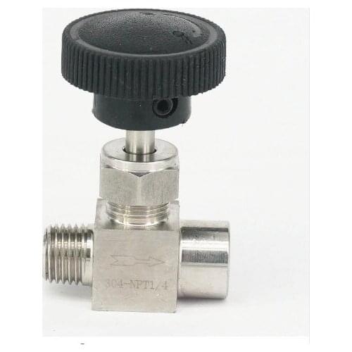 1/4" NPT Female to Male Needle Valve 304 Stainless Steel Flow Control