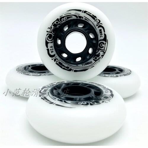 92A Slide Roller Skating Wheel 72 76 80 4 Wheel Slalom Rodas FSK Rudas Tyre 608 bearing ILQ-11 for Powerslide Twister T80 4 pcs
